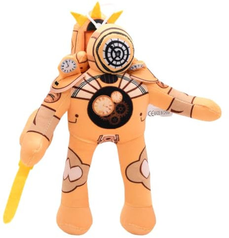 LabDip Monsters Plush Toys,Stuffed Funny Game Cartoon Plush Figure,Titan Clock Man,Toilet Horror Game Brown Plush Doll,Anime Game Plush Doll Birthday Gift for Fans and Kids