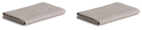 Möve Piquée Gästetuch 40 x 70 cm aus 100% Baumwolle, Cashmere (Packung mit 2)