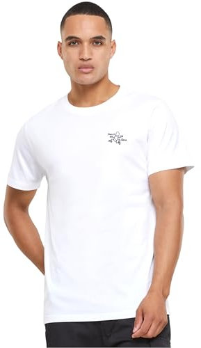 Mister Tee Herren Penne Va Bene Tee EMB White, S