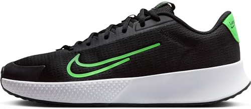 Nike Herren M Vapor Lite 2 Hc Tennisschuhe, Black/Poison Green-White, 44 EU
