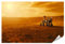islandburner Prime XXL Bild Poster Wandbild: Rover auf Mars-Oberfläche - Konzept für rotes Planeten-Business Büro oder Arbeitszimmer Planetarium Premium Bilder Fotodruck