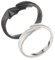 Crymystal Paar Passende Ringe für Frau Mann Engel und Dämon Ringe Set Engel Flügel Ringe Schwarz Weiß Paar Ringe Ring Schmuck (Stil:B)