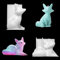 FineInno 2pcs Fuchs Silikonform, 3D Tiere Epoxidharz Form Fuchs Gießformen Fox Resin Molds für DIY Kerzen Seife Aromatherapie Hausdekoration Gips Kunsthandwerk