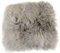 MACOSA Dekofell grau 35 cm echtes Lammfell modern Sitzplaid Sitzkissen Deko-Fell Tischdeko Echtfell Sitzauflage Stuhlkissen Fellteppich klein (Grau)