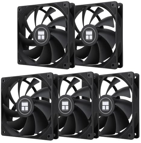 TR TL-C12C X5 CPU Air Fan 120mmVentilateur de refroidissement de boîtier,Ventilateur dordinateur silencieux PWM avec ventilateur de refroidissement de vitesse 1550RPM,Ventilateur de refroidissement PC