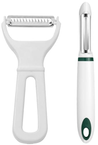 EIHI 2 Pieces Premium Vegetable Peeler - Peeler Kitchen, Sharp Stainless Steel Peeler with Simple, Non-Slip Handle, Potato Peeler for Kitchen, Fruit, Carrot, Apple, Vegetables, Kiwi, Durable, a, A