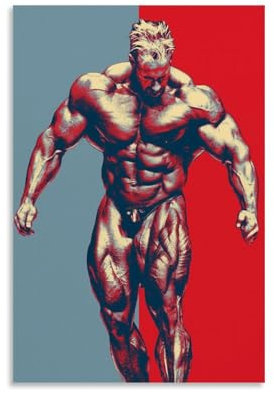 Inspirational Posters Jay Cutler Bodybuilder Poster Dekorative Malerei Leinwand Wandkunst Wohnzimmer Poster Schlafzimmer Malerei,Wandkunst Bilddruck Moderne Familienzimmer Dekor 12x18inch(30x45cm)