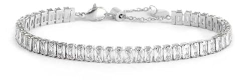 MARLU' Bracciale tennis zirconi baguette 31BR0008-W