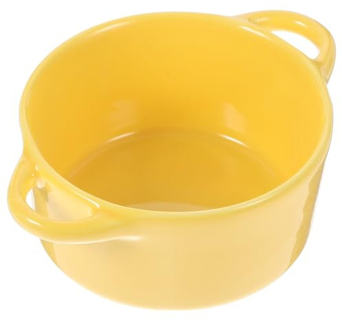 Warmhm Bol à Soupe Céramique à Double Poignée Bol Polyvalent Pour Dessert Pudding Riz Salade Utilisez Maison Ou Restaurant