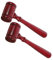 OFFIGAM 2pcs Judge Gavel Lightweight and Mallet for Costume Parties and Fun Judge Accessory for Halloween and Birthdays
