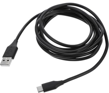 USB Ladekabel für Gamecontroller 2m Abs Schwarz Datenkabel | Gamepad USB Kabel, Überstrom und Überspannungsschutz, für Auto und Zuhause