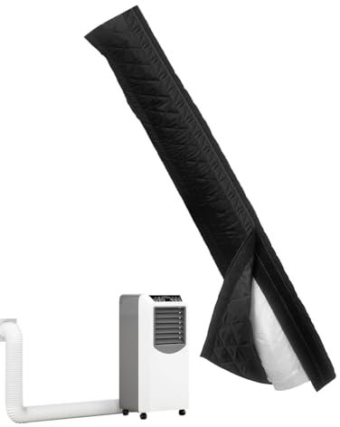 Gaine d'Isolation Thermique pour Tuyau de Climatisation - Enveloppe Réductrice de Chaleur pour Conduit d'Air Conditionné - Couverture Antipoussière pour Conduits et Tubes d'Évacuation Maison Bureau Hô
