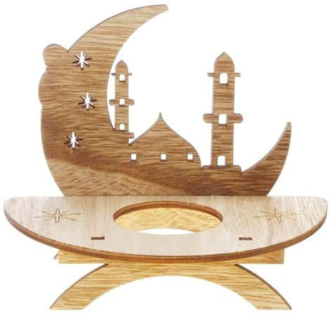 Bosiyrggrl Wedding Candle Holder Retro Color Wooden Classic Craft Candle Holder Wedding Home Dinner Decoration