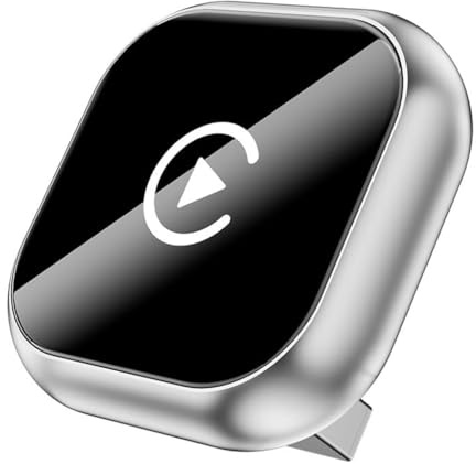 GYHRLG Adaptador Inalámbrico Carplay para BMW X2 2018 2019 2020 2021 2022 2023 2024 2025 2026, Dongle 2-en-1, CarPlay Dongle Convierte Cable a Inalámbrico, Plug and Play,C/Silver