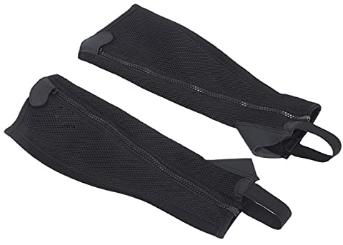 Demi Chap pour Enfant Simili Cuir Noir Flexible Protection Equitation 2pcs Taille CXL (CS)