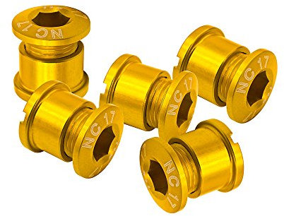 NC-17 Kettenblattschraube 5 Loch Set Gold