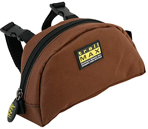TrailMax Original Pommel Pocket Saddlebag for Western & Endurance Saddles; Cellphone Saddle Horn Bag; Saddle Horn Bag for Horses; Trail Riding Cellphone Pommel Pocket; Brown