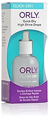 ORLY Flash Dry Drops | Speeds Up Drying Time on Manicures | Delivers Brilliant Shine | Prevents Smudging & Nicking | with Wheat Germ Oil & Siloxane | Nourishes Cuticles | Vegan & Cruelty-Free (18ML)