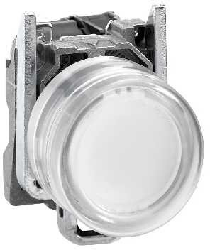 Schneider XB4BP183BG5EX Leuchtdrucktaster, weiß, Durchmesser 22, 24..120 V, ATEX