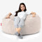 Lounge Pug, 'Mammoth' Sofa Sitzsack XXL, Riesensessel, Cord Creme