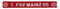 Flaggenfritze Schal 1. FSV Mainz 05-17 x 150 cm