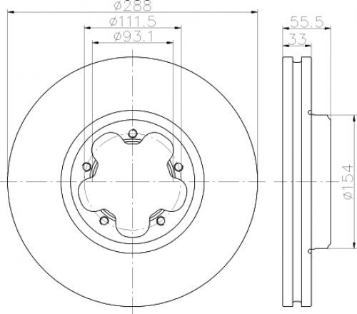Textar 93260603 Bremsscheibe (alte Num.93260600), (2 Stk, Paar)