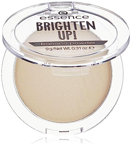 essence BRIGHTEN UP! banana powder, Nr. 10, Gelb, mattierend, für Mischhaut, vegan, ölfrei, ohne Parfüm, ohne Alkohol, 1er Pack (9g)