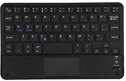 VBESTLIFE Ultra-Slim Wireless Bluetooth Tastatur mit Touchpad für PC Android Tablet,Kompatibel für Android- und Windows-Tablets,7 Zoll,