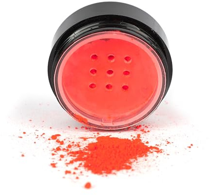 Stargazer UV Neon Red Eye Dust Pigment, Highly Pigmented, Loose Powder, Vegan, Cruelty-Free, Made in the UK, Festival & Statement Eyes