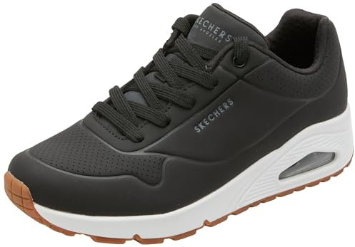 Skechers Uno Stand On Air, Scarpe da Ginnastica Donna, Nero E Bianco, 36 EU Larga