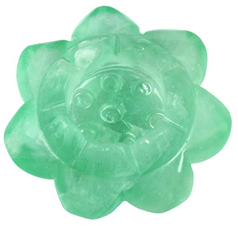 Nupuyai Teelichthalter Kerzenhalter aus Edelstein Kristall in Lotusblüte Form für Reiki Heilung und Haus Dekoration