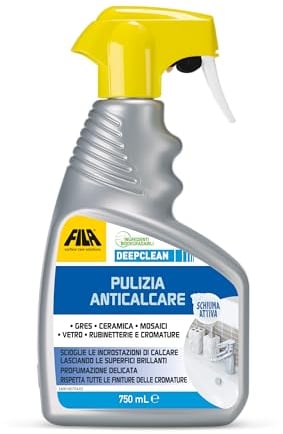 FILA Surface Care Solutions Spray anticalcare per Il Bagno Professionale, 750 ml, 750 unità