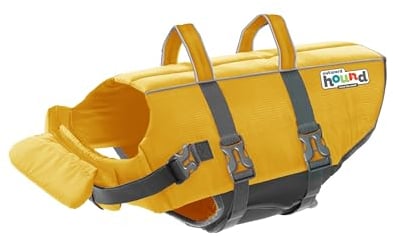 Outward Hound Granby Splash Schwimmweste für Hunde, Größe L, Gelb