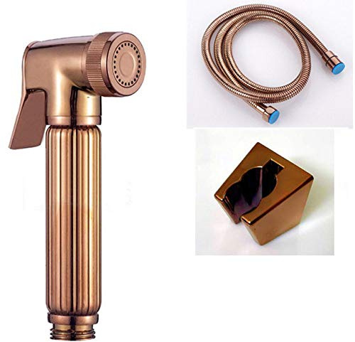Rose Gold brass Bidet Sprayer hand held toilet bidet spray set copper bathroom toilet shower head jet set,Set A