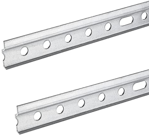 2 Pezzi SOTECH Barre Reggipensili 957 mm/per Attaccaglie Reggipensili/Barre per Mobili Pensili da Cucina/Barre Reggipensili per Mobili in Acciaio Zincato/Barre da Muro Reggipensili