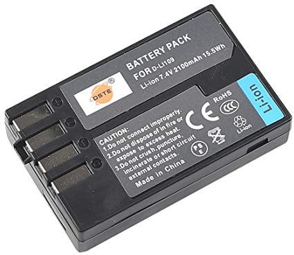 DSTE D-Li109 Rechargeable Li-ion Battery Compatible with Pentax K-R K-30 K-50 K-500 K-2 K-S2 K-S1 Camera