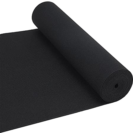 BENECREAT 2 m Schwarze Flache Gummibänder zum Basteln 25 cm breites flaches elastisches Nähband für Haare, Zöpfe, Nähzubehör und Handwerk