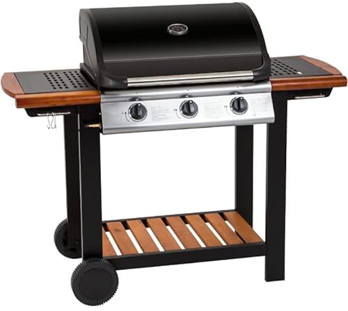 Embermann Modena 3 Burner Gas Barbecue with Heavy-Duty Cover & Deluxe BBQ Tool Set