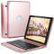 ERY Cover Tastiera per iPad 9.7 2018 (6a Generazione) 2017 (5a Generazione) iPad PRO 9.7 iPad Air 2 & 1 con 130° Smart Folio Hard Back, Cover Tastiera Italiana Wireless Staccabile,Rose Gold