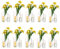 Vases Cylindriques en Verre pour Décoration de Table, Hewory 30pcs Clear Vase Set for Decoration Mariage, Vase Transparent Verre Hurricane Candle Holders for Decoration Maison Home, 15/20/25cm H