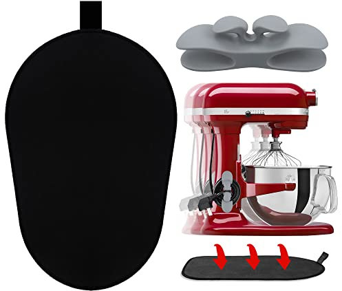 SELPONT Sliding Mat for Kitchenaid Stand Mixer With Cord Organizer Slider Mat for KitchenAid 6-8 Qt Appliances Air Fryer Slider Mat