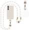 AHABIPERS Liquid TPU Silicone Cover for Samsung Galaxy A54 5G Case (White) with Adjustable Universal Cell Phone Cord Strap(White), Samsung Galaxy A54 Phone Case and Crossbody Lanyard Kit