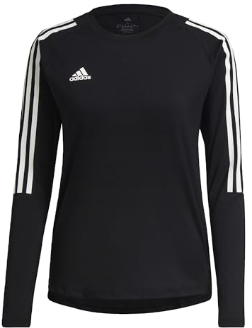 adidas Damen HILO Long Sleeve Jersey, Black/White, M