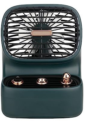 Ventilador de aire acondicionado de 3 velocidades, 350 ml, estilo vintage, mini ventilador evaporativo 2023, ventilador eléctrico de aire acondicionado actualizado, enfriador de aire evaporativo ultra