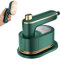 PAIKOE 2023 New Upgrade Portable Ironing Machine - 180° Rotatable Handheld Mini Steam Iron - Travel Hanging Iron - Cloth Clothes Micro Steam Iron - Dorm Clothes Ironing Tool (Green)