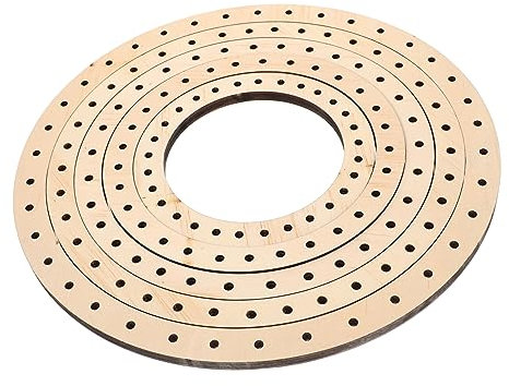 Lurrose 5St DIY Wandteppich Rundes Wandteppich-Board Webteppich Stoff für Wandteppiche selber Machen Häkelnadel Tapisserie Strickende Gobelin-Basis Korbboden aus Holz Base