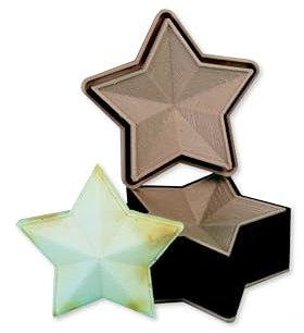 3 in 1 Form Seife, Badekugeln und Kekse herstellen | Stern | DIY | Selbstgemachte Geschenke | Gussform | Selber machen | Multifunktion Gießform | Pressform | Badebomben pressen | Handgemacht