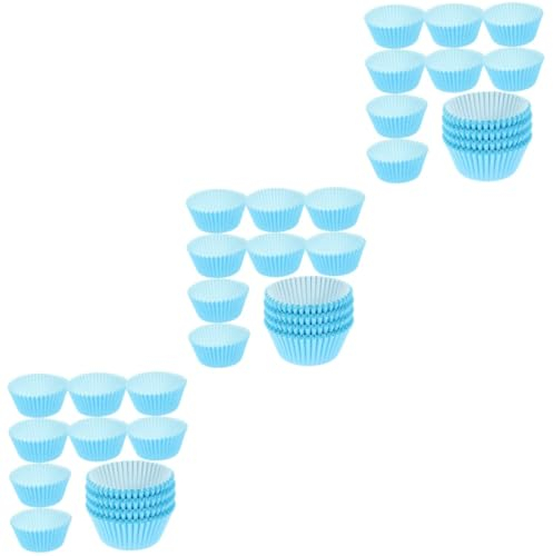 Garneck 300 Pcs Oil Paper Cup Set Chocolate Cups Paper Muffin Cups Muffin Paper Cups Mini Cupcake Liners Green Cupcake Liners Mini Muffins Tulip Baking Liners Decor Ice Cream Kraft Paper