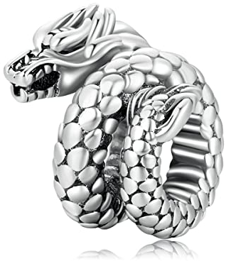 925 Sterling Silber Anhänger für Pandora Armbänder, Drache Charm Bead, Geburtstags und Muttertags schmuck geschenk für Familien frauen