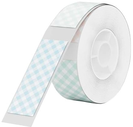 Niimbot T Thermoetiketten, kariert, 12 x 30 mm, 210 Stück